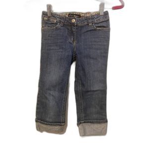 Mini Boden Girls Roll Up Cropped Jeans 10Y